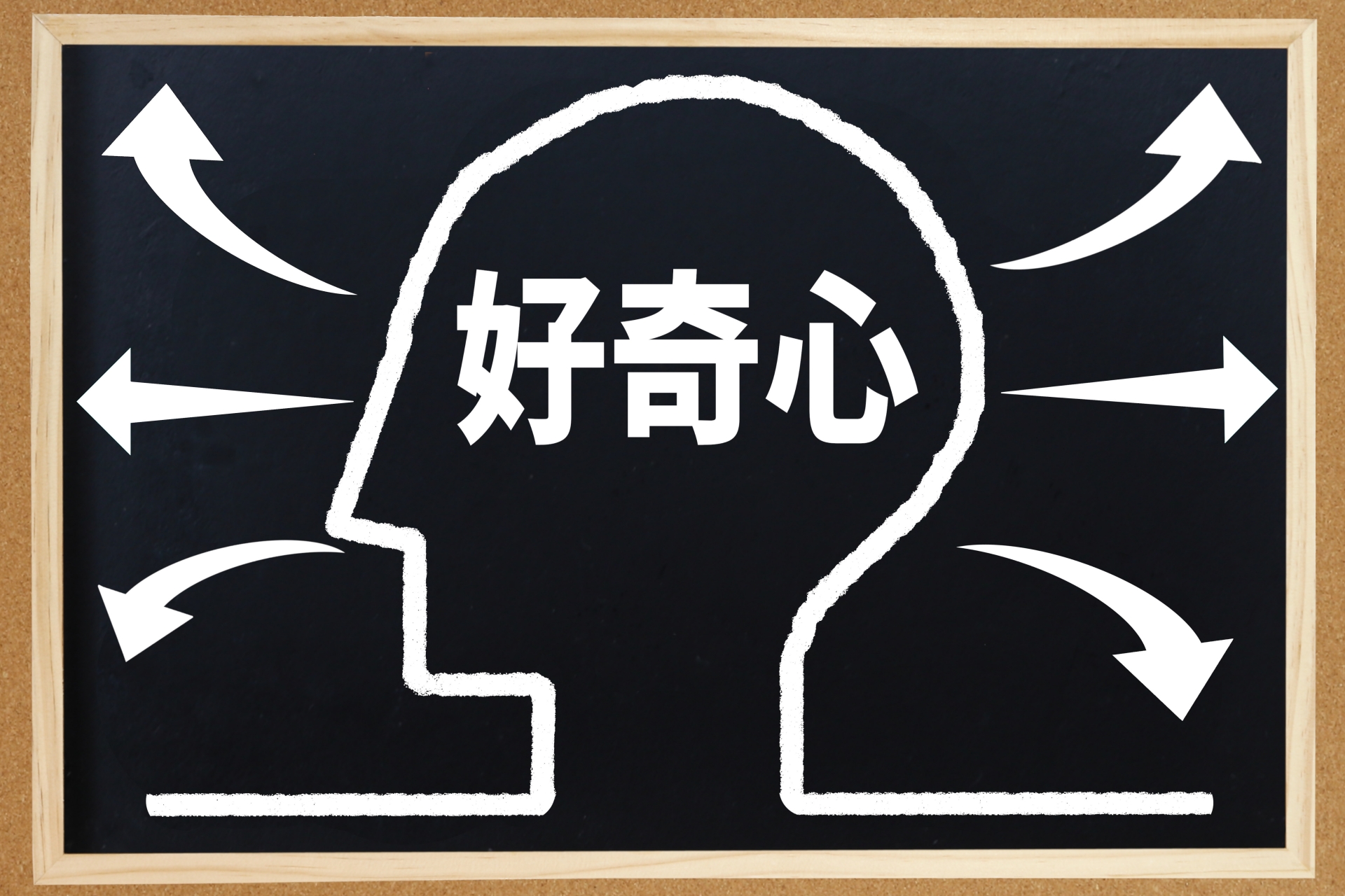 知的好奇心を持つ人物のイラスト