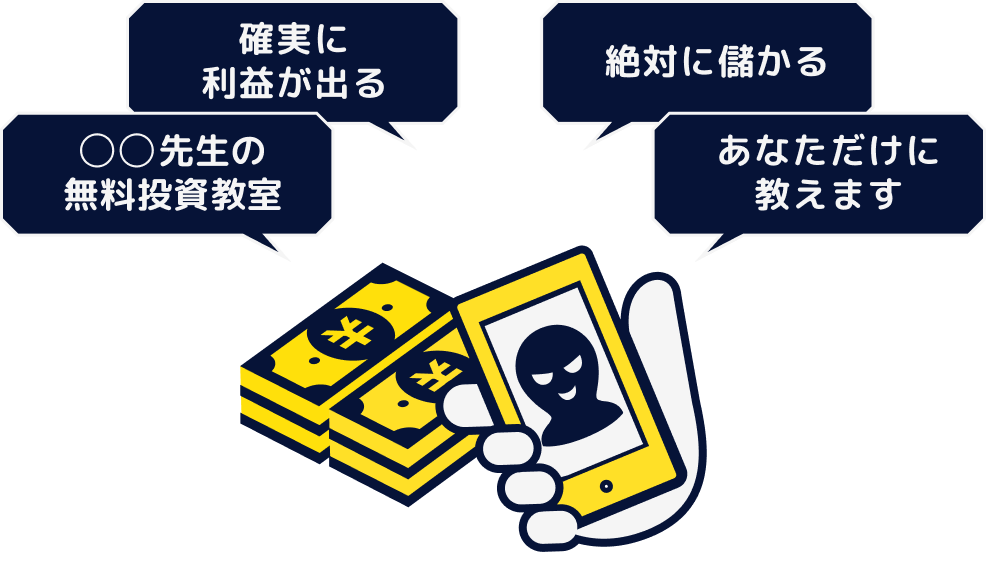 投資被害の行方を示唆するイメージ